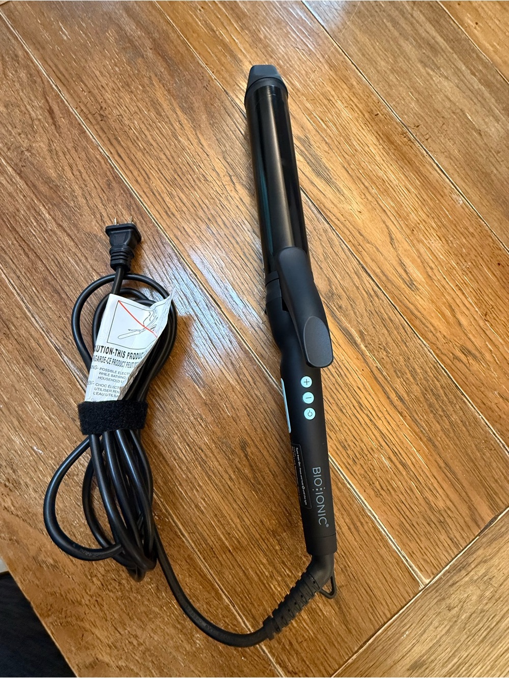 Bio Ionic Black Ceramic Curling Wand - Black